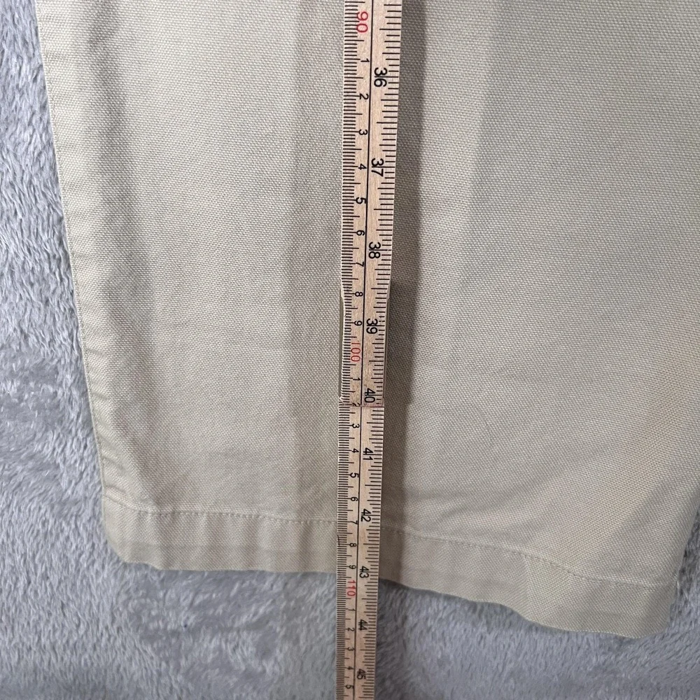 Patagonia Pants Mens 35 Khaki Canvas Hiking Organic‎ Cotton Straight Leg Outdoor